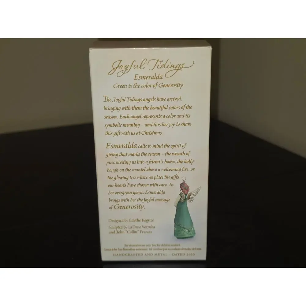 Hallmark Joyful Tidings Esmeralda 2005‎ Christmas Keepsake Ornaments Angel